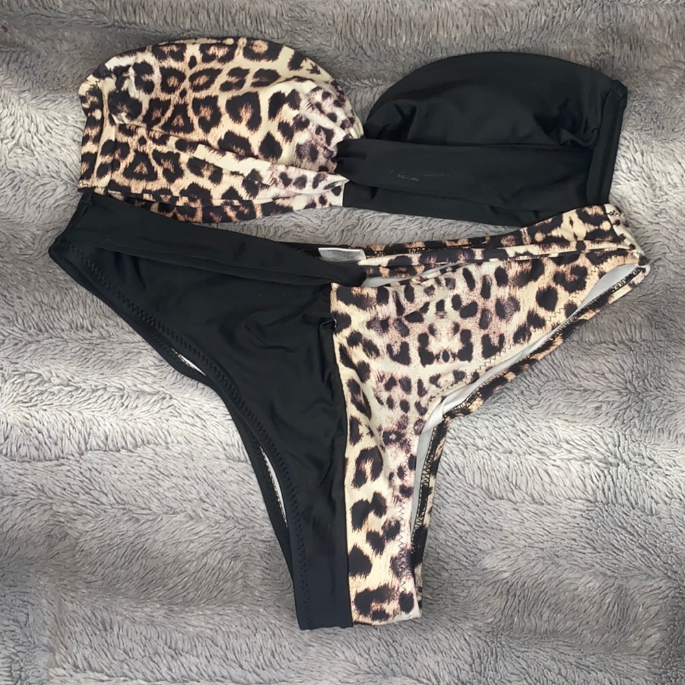Leopard Print Bikini Bathing Suit